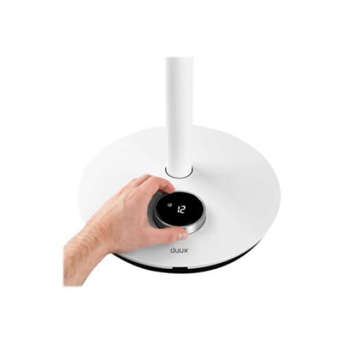 Duux , Smart Fan , Whisper Flex Smart with Battery Pack , Stand Fan , White , Diameter 34 cm , Number of speeds 26 , Oscillation , 2-22 W , Remote control , Timer