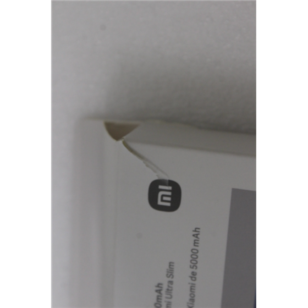 SALE OUT. Xiaomi Ultra Slim Power Bank 5000mAh , Xiaomi Ultra Slim Power Bank , 5000 mAh , USB-C , Gray , DAMAGED PACKAGING, UNPACKED