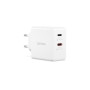 Lenovo Dual USB-C 65W GaN Charger , Charger , USB-C , 65 W