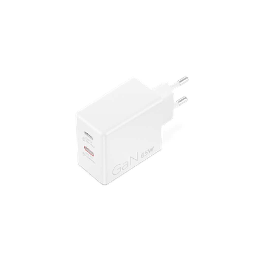 Lenovo Dual USB-C 65W GaN Charger , USB-C , 65 W , Charger