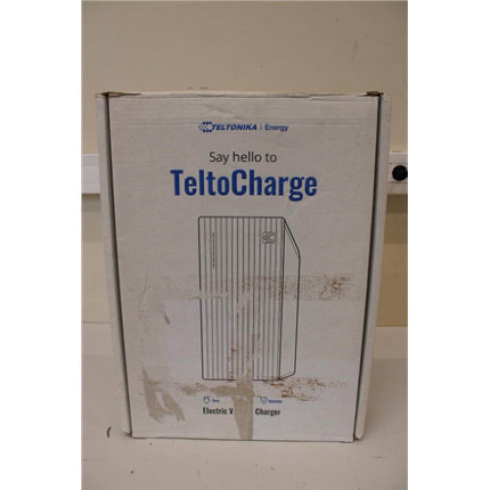 SALE OUT. TeltoCharge 32A, 3 phase, 22kW, type 2 5m cable, WiFi/BLE/ETH/NFC/RS485/4G/LTE slate grey color / DAMAGED PACKAGING, DEMO Teltonika Energy