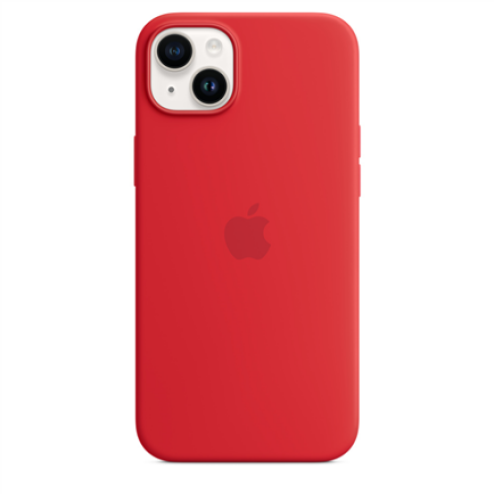 Apple 14 Plus Silicone Case with MagSafe Red