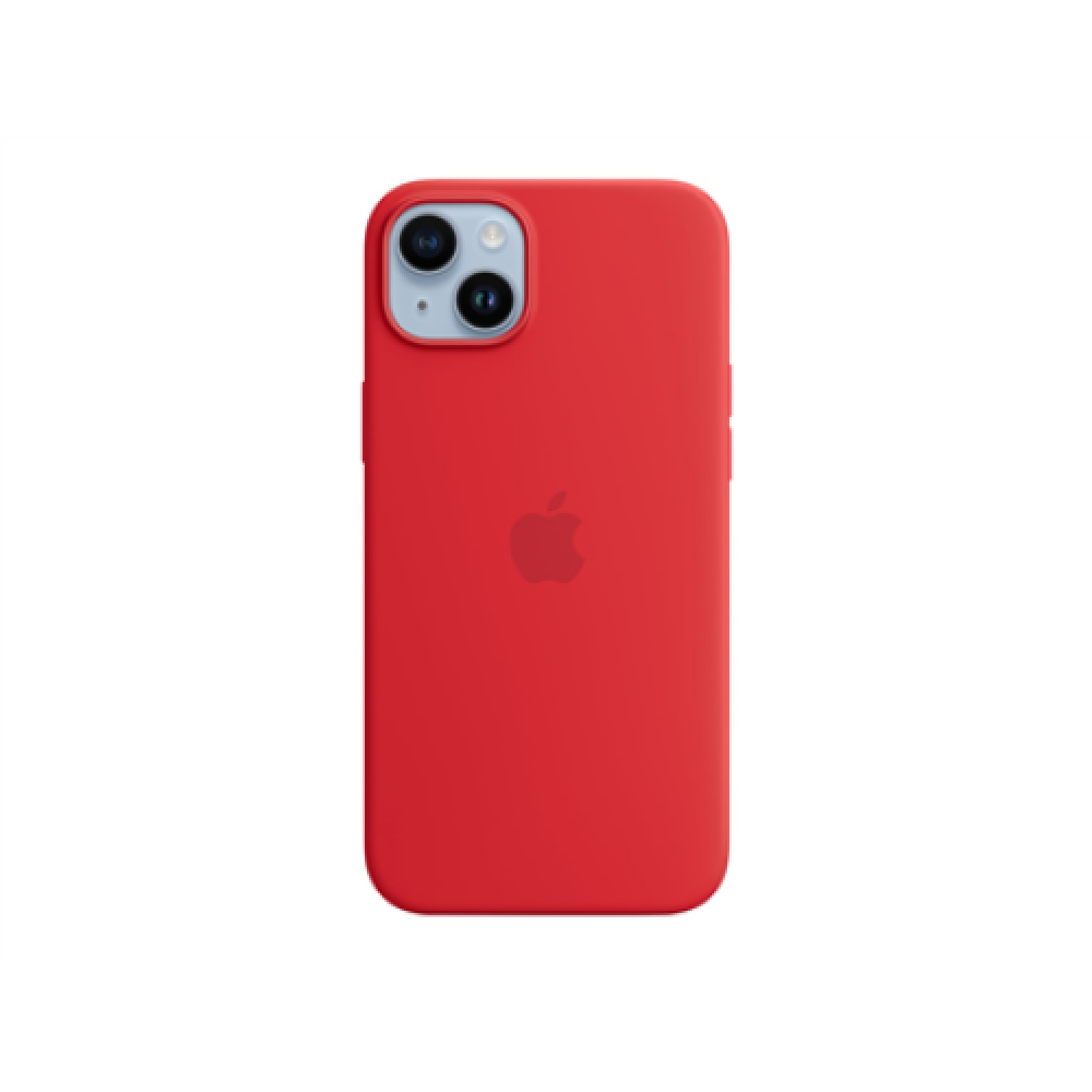Apple 14 Plus Silicone Case with MagSafe Red