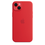 Apple 14 Plus Silicone Case with MagSafe Red