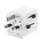 Gembird Grounded universal travel power adapter, 20 W , TPA-EU1A1C20-01-W