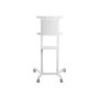 Neomounts Floor stand , NS-M1250WHITE TV trolley , Rotate, Tilt , 37-70 , Maximum weight (capacity) 70 kg , White