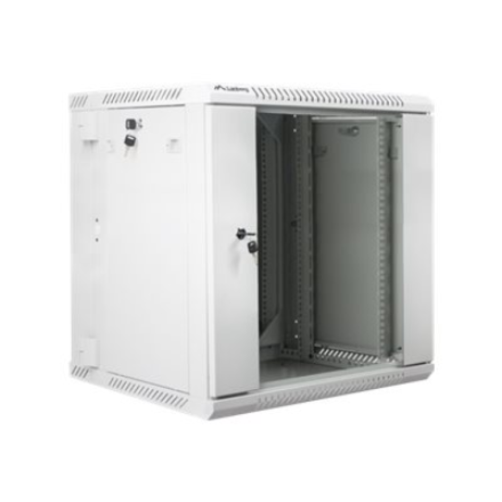 Lanberg , Rack cabinet 19 double-section wall-mount 12U/600x600 (flat pack) , WF02-6612-10S , Grey