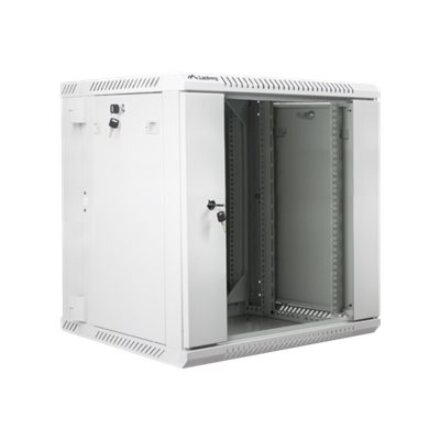 Lanberg , Rack cabinet 19 double-section wall-mount 12U/600x600 (flat pack) , WF02-6612-10S , Grey