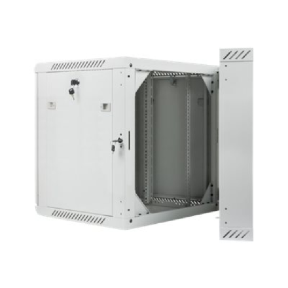 Lanberg , Rack cabinet 19 double-section wall-mount 12U/600x600 (flat pack) , WF02-6612-10S , Grey