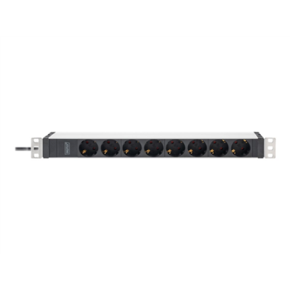 Digitus Socket Strip with Aluminum Profile, IEC C20 plug , DN-95428 , Sockets quantity 8