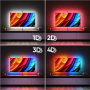 Nanoleaf 4D V2 TV Screen Mirror + Light Strips Kit (for TV & Monitor up to 65),24 W,Multicolor RGB