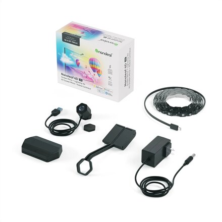 Nanoleaf 4D V2 TV Screen Mirror + Light Strips Kit (for TV & Monitor up to 65) , 24 W , Multicolor RGB