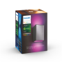 Philips Hue WCA Resonate Outdoor Wall Lantern, Inox , 8 W , 2000-6500 Hue White Colour Ambiance