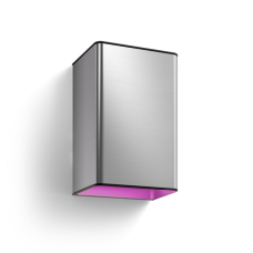 Philips Hue WCA Resonate Outdoor Wall Lantern, Inox , 8 W , 2000-6500 Hue White Colour Ambiance