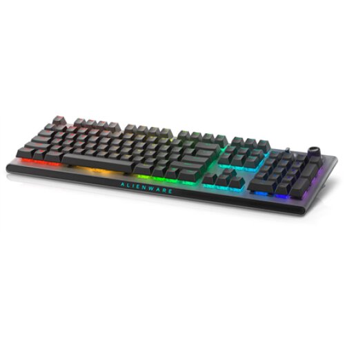 Dell , Alienware Tri-Mode AW920K , Wireless Gaming Keyboard , Wireless , Bluetooth , RGB LED light , Wireless connection , US , CHERRY MX Red , Dark Side of the Moon