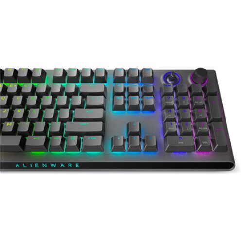 Dell , Alienware Tri-Mode AW920K , Wireless Gaming Keyboard , Wireless , Bluetooth , RGB LED light , Wireless connection , US , CHERRY MX Red , Dark Side of the Moon