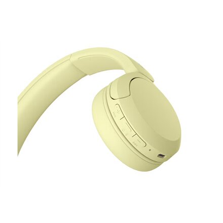 Sony Headphones , WH-CH520 , Bluetooth , On-Ear , Yellow