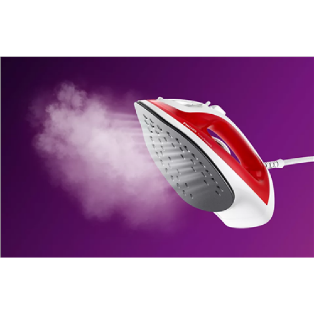 Philips , GC1742/40 EasySpeed , Steam Iron , 2000 W , Water tank capacity ml , Continuous steam 25 g/min , Steam boost performance g/min , Red