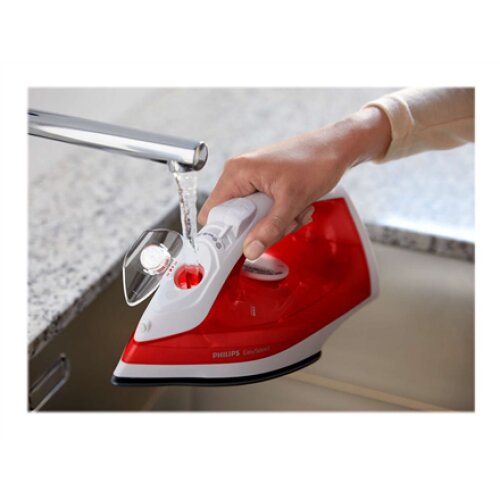 Philips , GC1742/40 EasySpeed , Steam Iron , 2000 W , Water tank capacity ml , Continuous steam 25 g/min , Steam boost performance g/min , Red