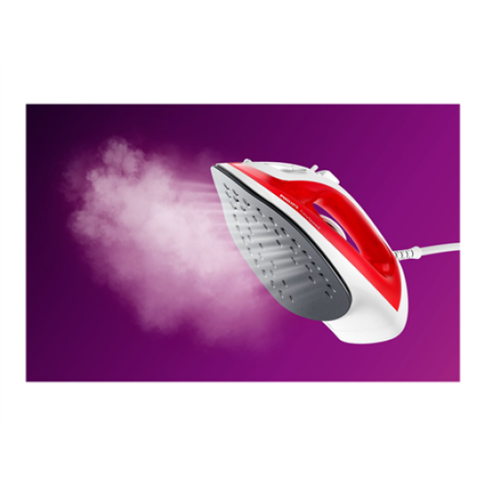 Philips , GC1742/40 EasySpeed , Steam Iron , 2000 W , Water tank capacity ml , Continuous steam 25 g/min , Steam boost performance g/min , Red