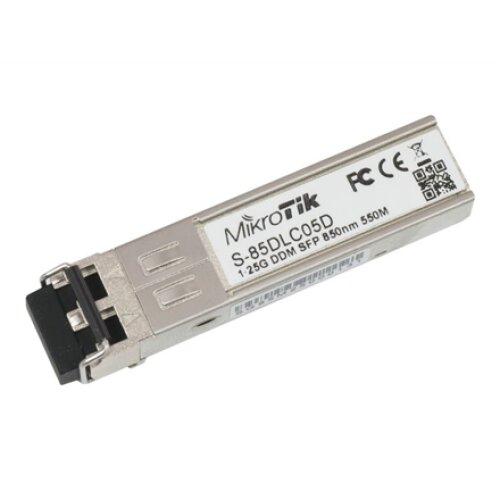 MikroTik , S-31DLC20D , SFP , Single-Mode Fiber , Dual LC , 10/100/1000 Mbit/s , Wavelength 1310 nm , Maximum transfer distance 20000 m , -40 to +70C