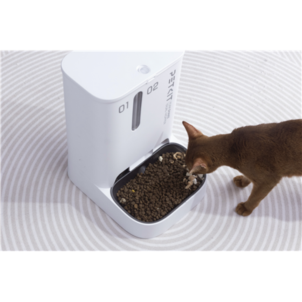 PETKIT , Feeder with Camera , P591 YumShare Dual-hopper , Capacity 2+3 L , White