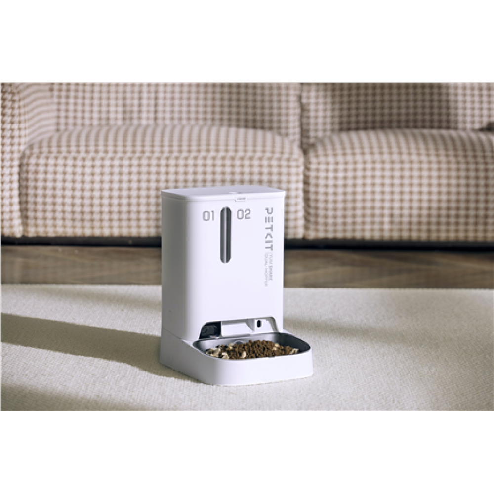 PETKIT , Feeder with Camera , P591 YumShare Dual-hopper , Capacity 2+3 L , White