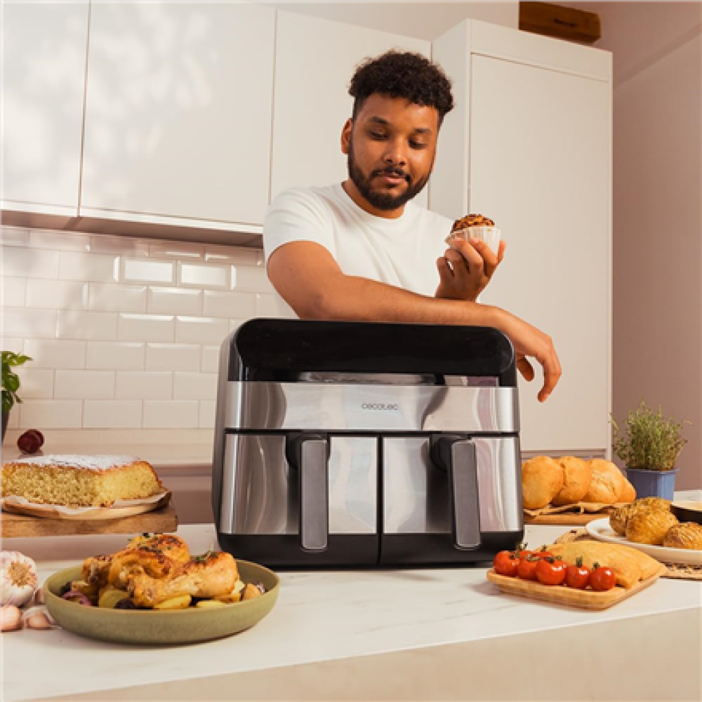Cecotec Air Fryer , Cecofry Advance 9000 Inox , Power 2800 W , Capacity 9 L