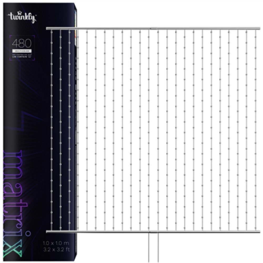Twinkly,Matrix Smart LED Lights 480, 1x1m,RGB Multicolor