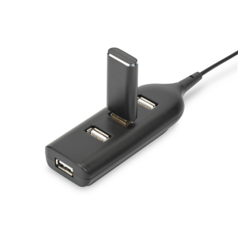 Digitus , USB 2.0 Hub, 4-Port, Bus Powered 4 X USB A/F AT Connected Cable , AB-50001-1 , USB 2.0 Hub