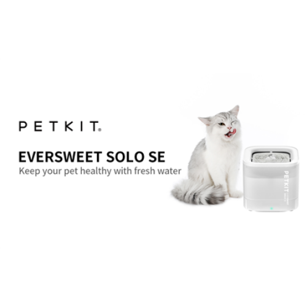 PETKIT , Smart Pet Drinking Fountain , Eversweet Solo , Capacity 1.8 L , Filtering , Material Plastic , White