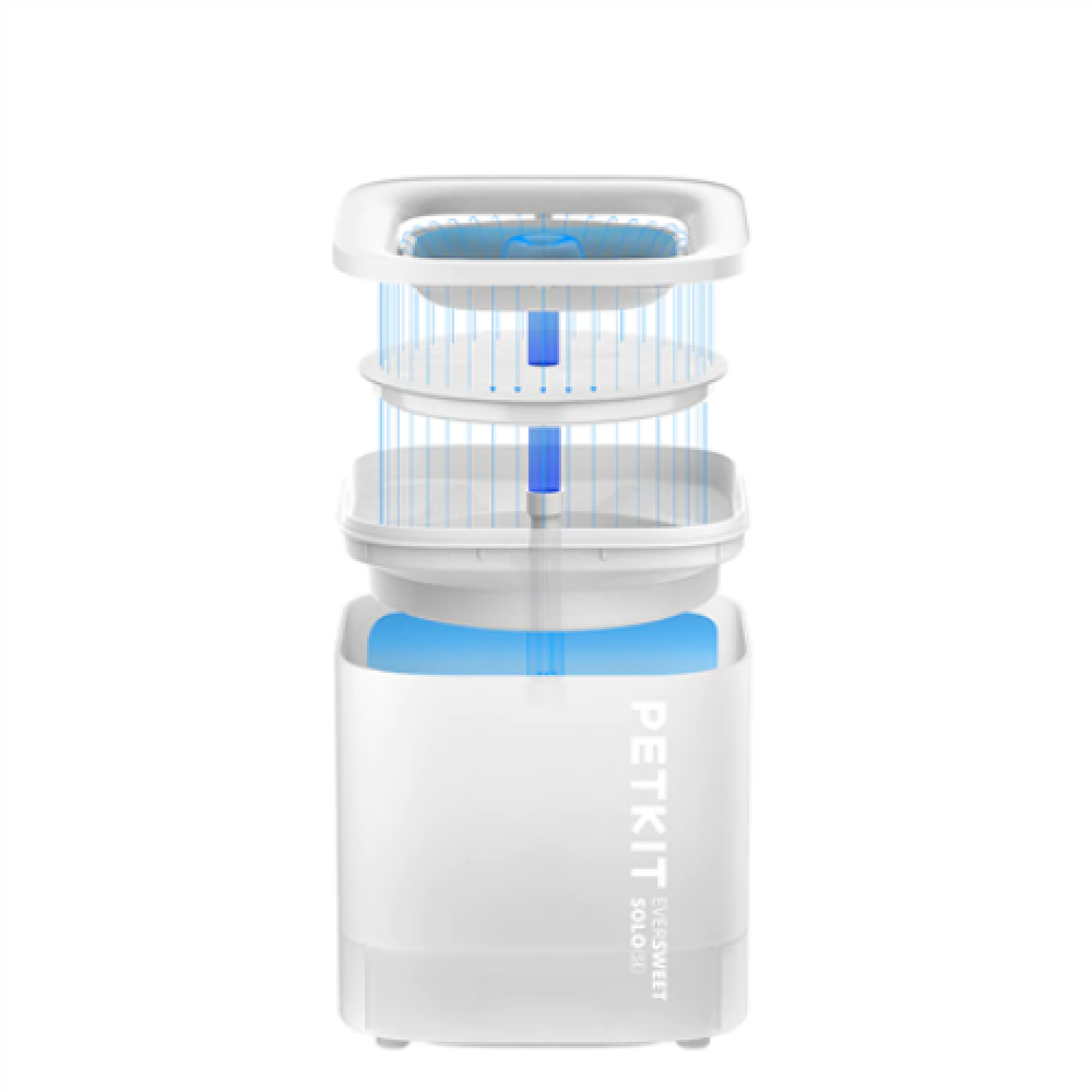 PETKIT , Smart Pet Drinking Fountain , Eversweet Solo , Capacity 1.8 L , Filtering , Material Plastic , White