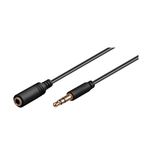 Goobay , Headphone and audio AUX extension cable; 3.5 mm; 3-pin; slim , 97122
