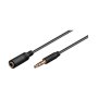 Goobay , Headphone and audio AUX extension cable; 3.5 mm; 3-pin; slim , 97122