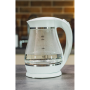Adler , Kettle , AD 1274 , Electric , 2200 W , 1.7 L , Polypropylene/Glass , 360° rotational base , White