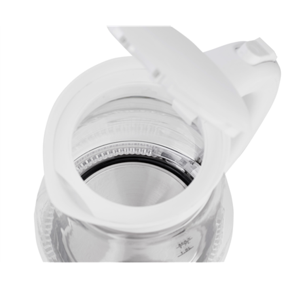 Adler , Kettle , AD 1274 , Electric , 2200 W , 1.7 L , Polypropylene/Glass , 360° rotational base , White