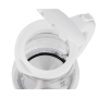 Adler , Kettle , AD 1274 , Electric , 2200 W , 1.7 L , Polypropylene/Glass , 360° rotational base , White
