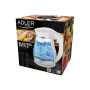 Adler , Kettle , AD 1274 , Electric , 2200 W , 1.7 L , Polypropylene/Glass , 360° rotational base , White