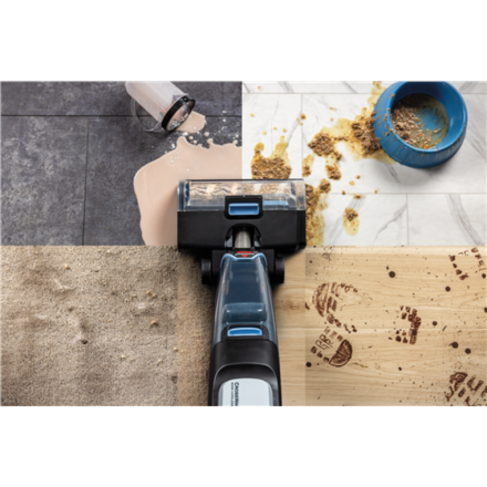 Bissell Vacuum Cleaner , CrossWave Edge Select , Cordless operating , Washing function , 25.9 V , Black/Warm White/Silver