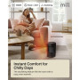Mill FH1500BLACK , Ceramic fan heater , 1500 W , Suitable for rooms up to 22 m² , Black