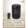 Mill FH1500BLACK , Ceramic fan heater , 1500 W , Suitable for rooms up to 22 m² , Black