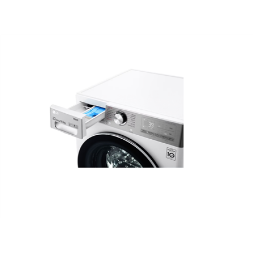 LG Washing Machine F4WV910P2WE Energy efficiency class A Front loading Washing capacity 10.5 kg 1400 RPM Depth 56.5 cm Width 60 cm Display LED Steam function Direct drive White