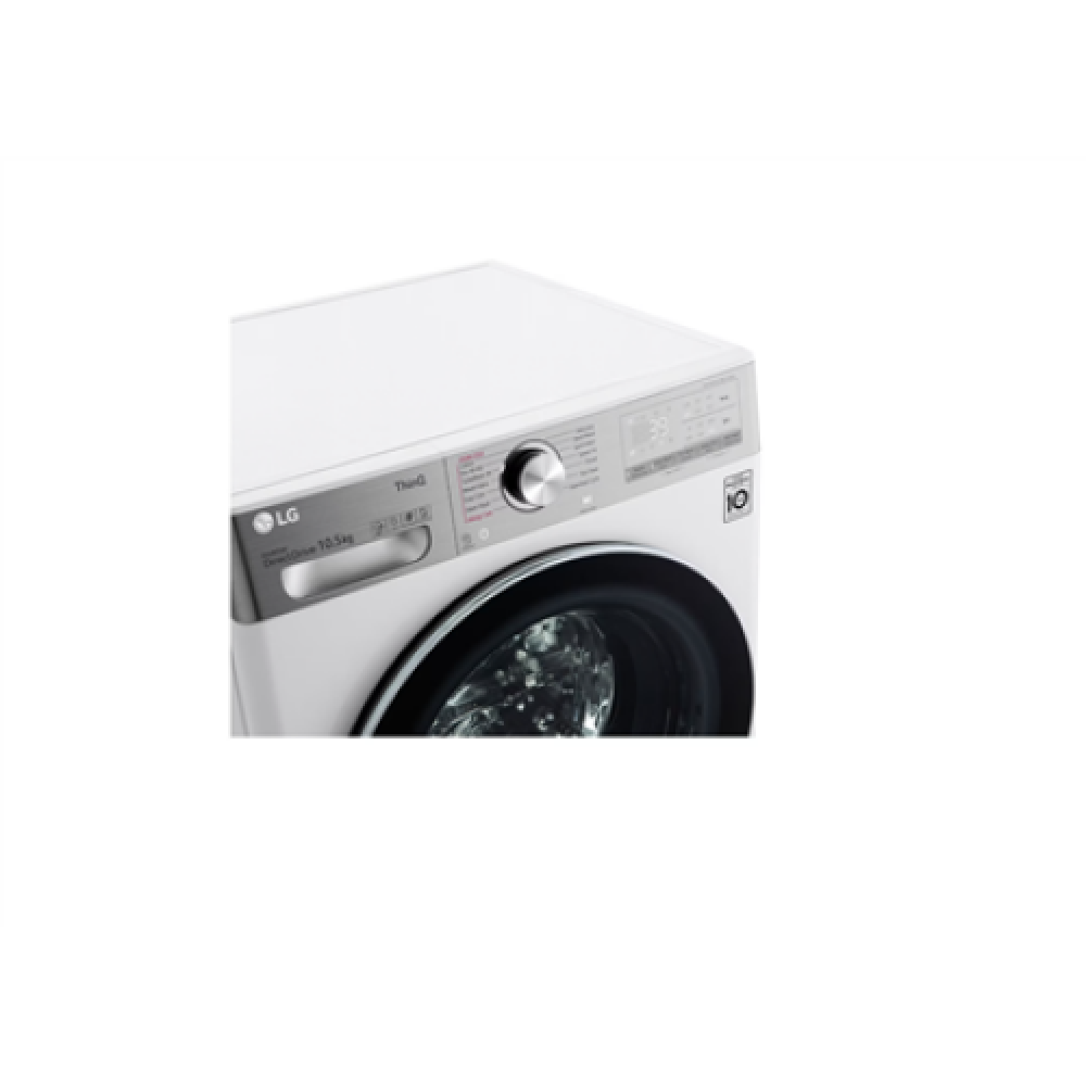 LG Washing Machine F4WV910P2WE Energy efficiency class A Front loading Washing capacity 10.5 kg 1400 RPM Depth 56.5 cm Width 60 cm Display LED Steam function Direct drive White