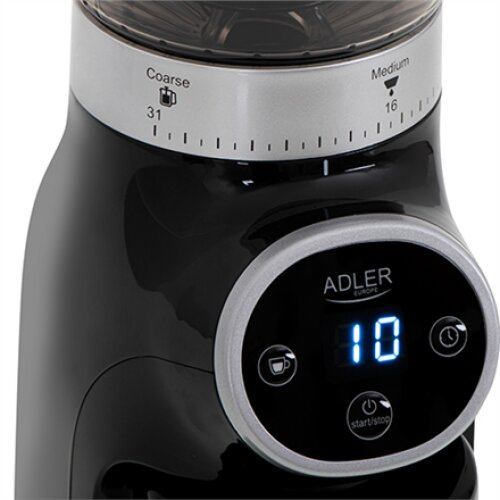 Adler , Coffee Grinder , AD 4450 Burr , 300 W , Coffee beans capacity 300 g , Number of cups 1-10 pc(s) , Black
