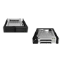 Icy Box IB-2227StS Storage Drive Cage for 2.5 HDD, Black , Raidsonic