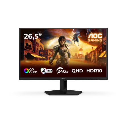 AOC , Q27G41ZDF , 27 , QD-OLED , QHD , 16:9 , 240 Hz , 0.03 ms , 2560 x 1440 pixels , 400 cd/m² , HDMI ports quantity 1 , Black