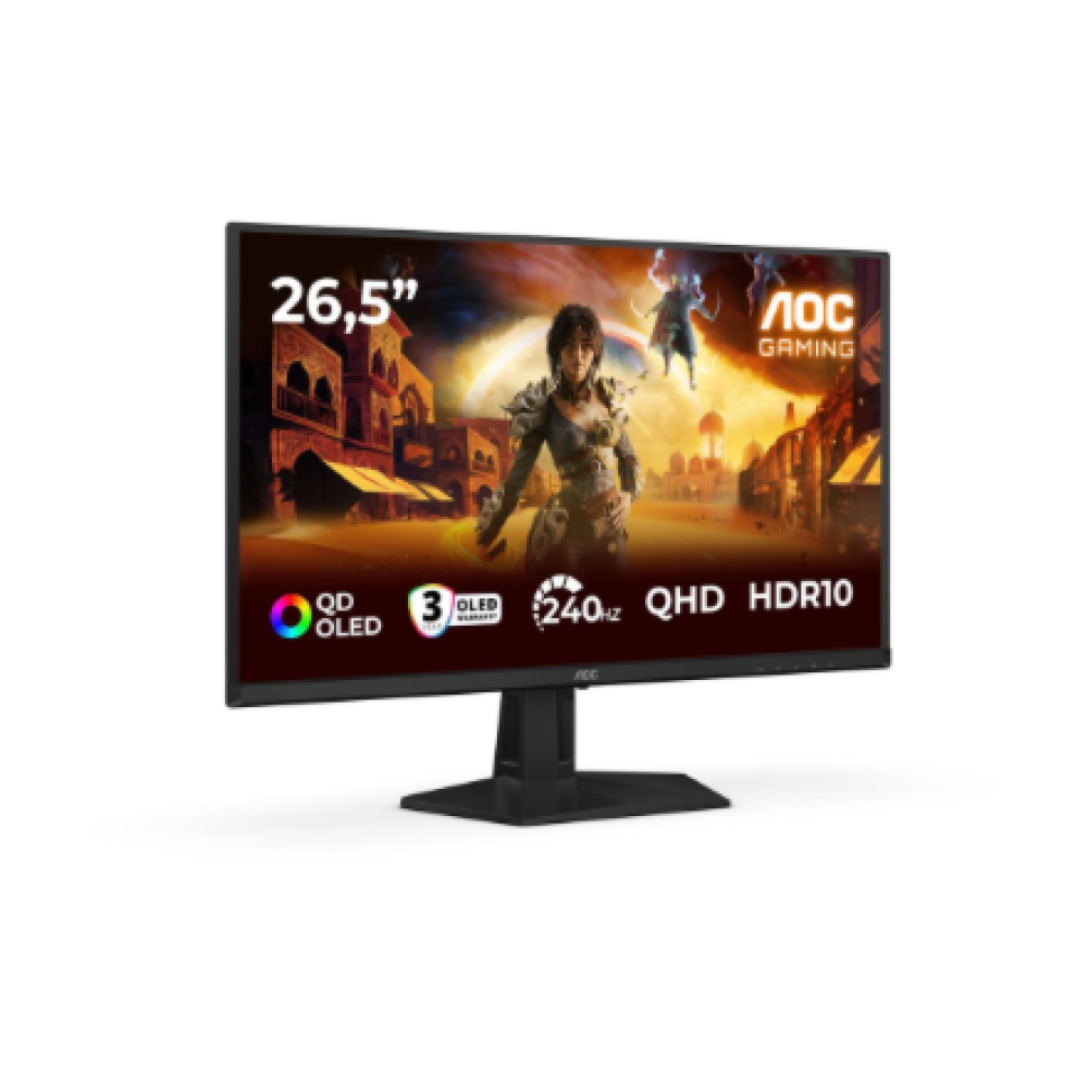 AOC Q27G41ZDF , 27 , QD-OLED , QHD , 16:9 , 240 Hz , 0.03 ms , 2560 x 1440 pixels , 400 cd/m² , HDMI ports quantity 1 , Black