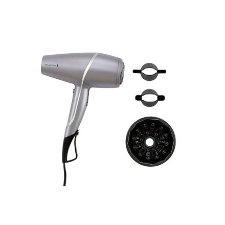 Remington Hair dryer , AC9800 Proluxe You Adaptive , 2400 W , Number of temperature settings 3 , Ionic function , Diffuser nozzle , Silver