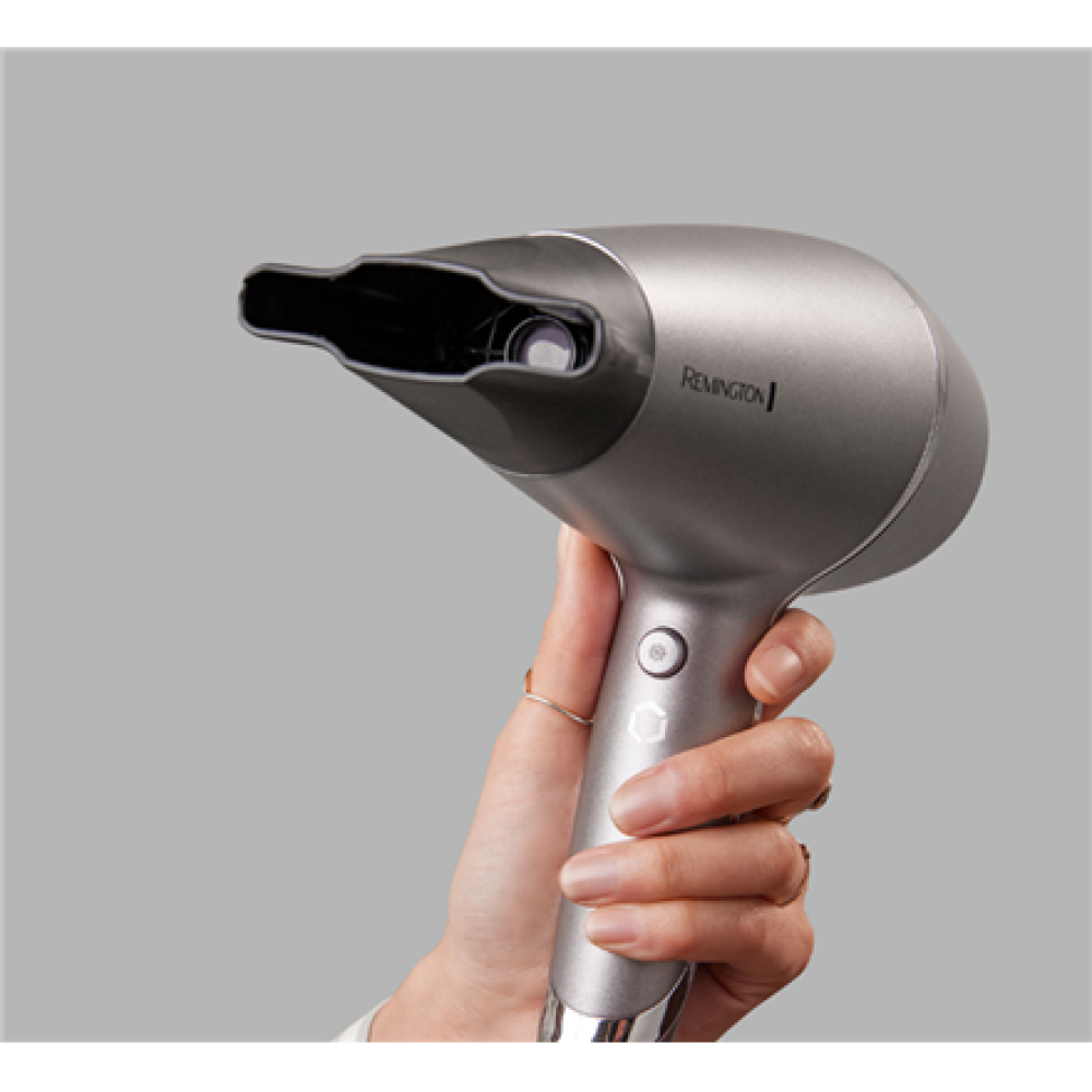 Remington Hair dryer , AC9800 Proluxe You Adaptive , 2400 W , Number of temperature settings 3 , Ionic function , Diffuser nozzle , Silver