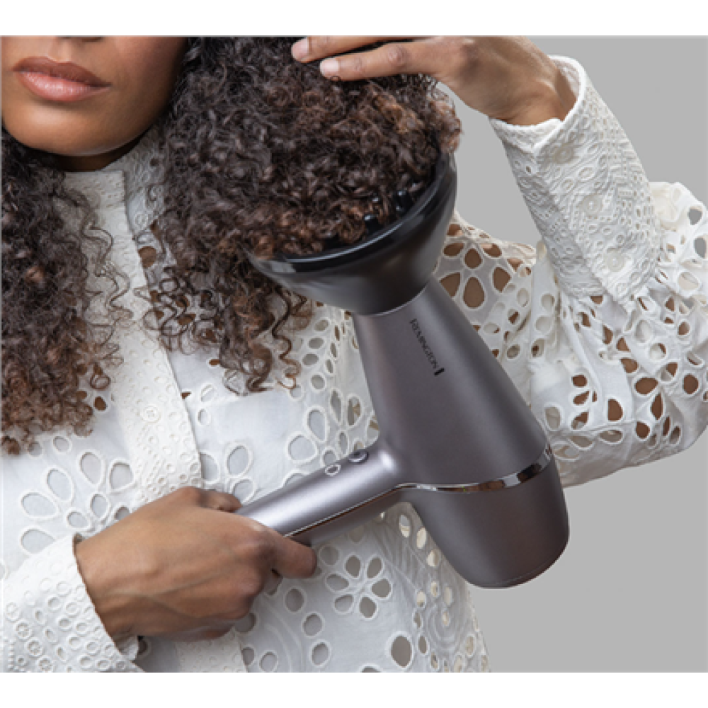 Remington Hair dryer , AC9800 Proluxe You Adaptive , 2400 W , Number of temperature settings 3 , Ionic function , Diffuser nozzle , Silver